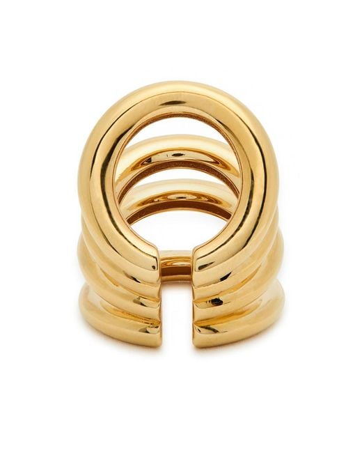 Rabanne Metallic Layered Ear Cuff