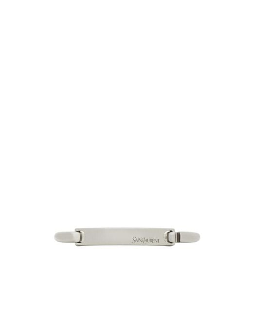 Saint Laurent White Bracelet for men