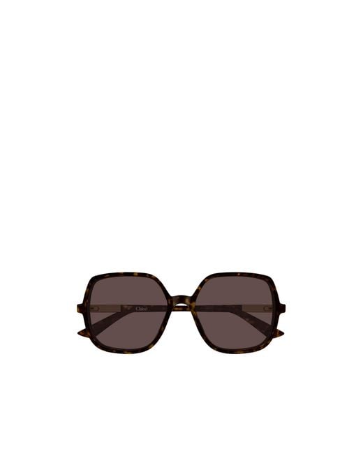 Chloé Multicolor Chloé Eyewear Square Frame Sunglasses