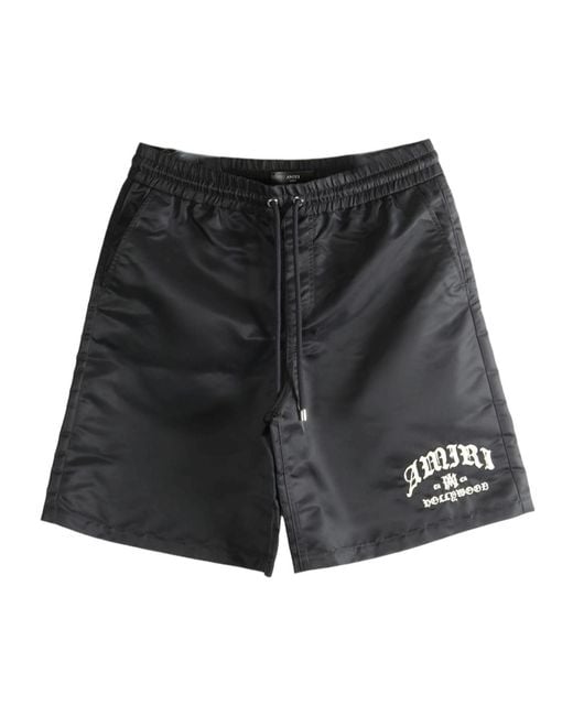 Amiri Black Drawstring Shorts for men