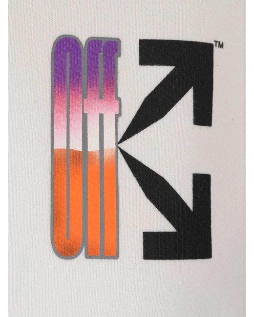 Off-White c/o Virgil Abloh White Arrow Logo Cotton Hoodie