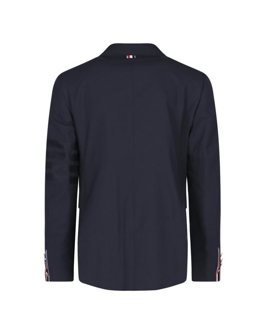 Thom Browne Blue 4-Bar Button-Up Sport Jacket for men