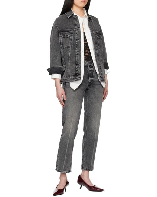 Anine Bing Gray Kate Jeans