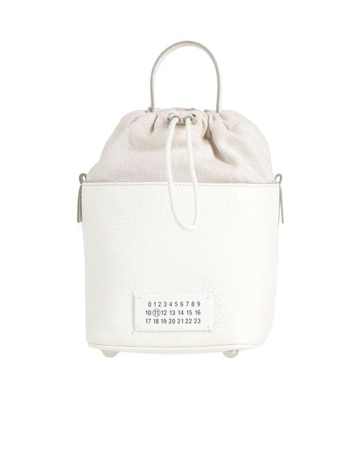 Maison Margiela White Compact Bucket Bag