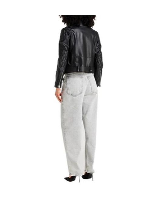 Burberry Black Minimal Zip-Up Jacket