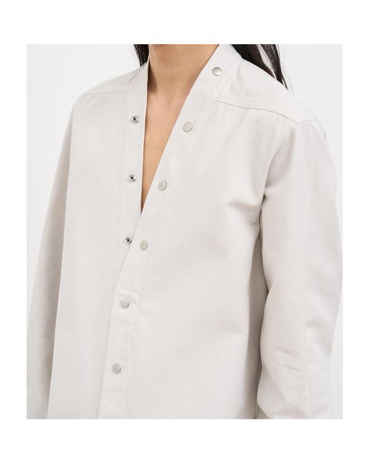 Rick Owens Gray Camicia Larry for men