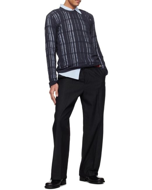Our Legacy Blue Formal Knit Sweater for men