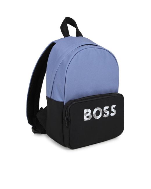BOSS Colourblock Backpack in Blue | Lyst