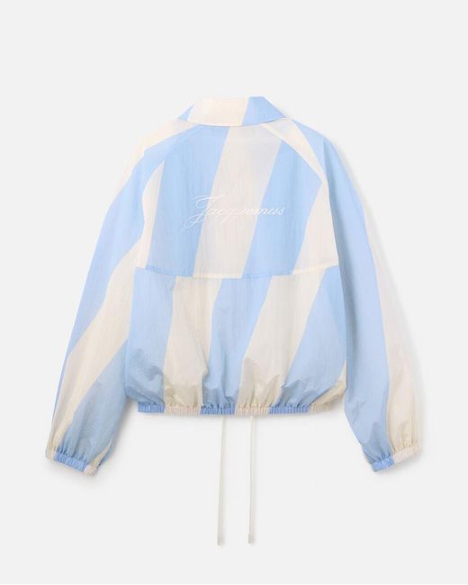 Jacquemus Blue Le Coupe Vent Zip Jacket for men