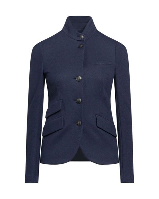 Rag & Bone Blue Medium-Weight Wool Coat