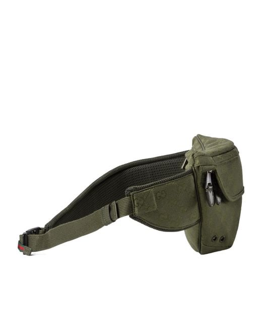 Gucci Green Gg Monogrammed Belt Bag for men