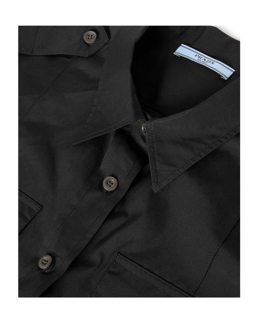 Prada Black Plain Short Sleeve Shirt