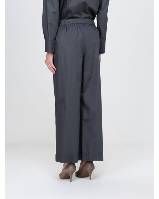 Max Mara Gray High-Waisted Trousers