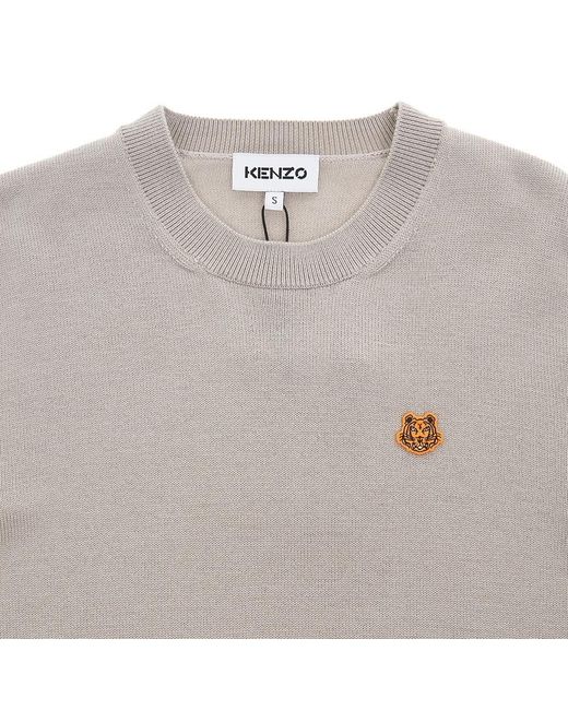 KENZO Gray Long-Sleeved Sweater