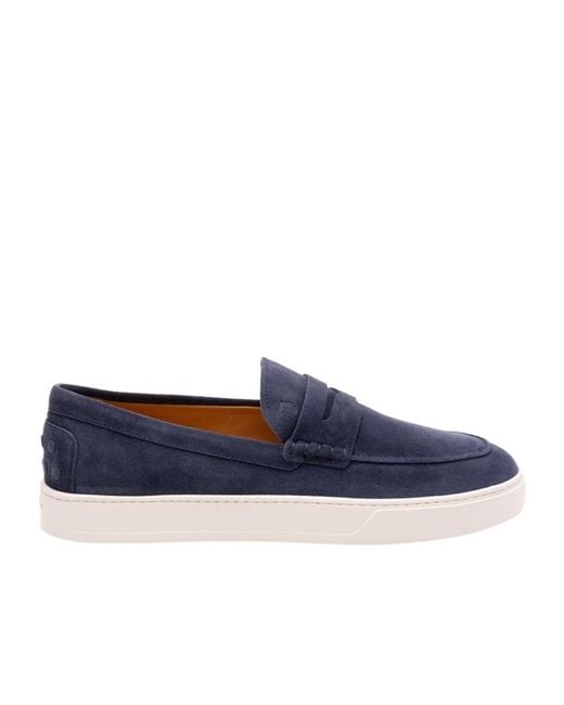 Tod's Blue Torba Slip-On Loafers for men