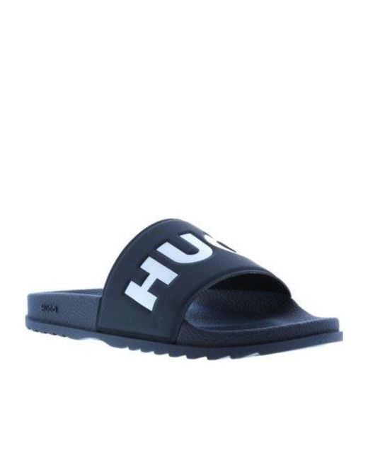 Boss Blue Simple Slippers for men