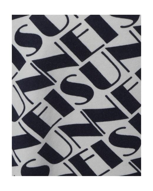 Sunnei White All-Over Monogram Printed T-Shirt for men