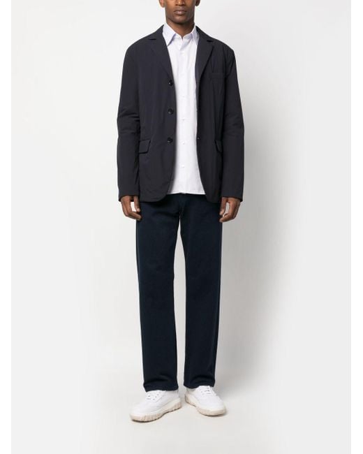 Aspesi Blue Single-Breasted Suit Jacket for men