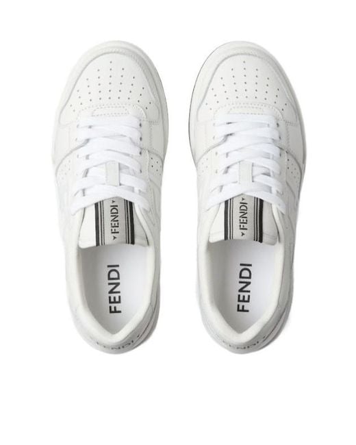 Fendi White Match Trainers