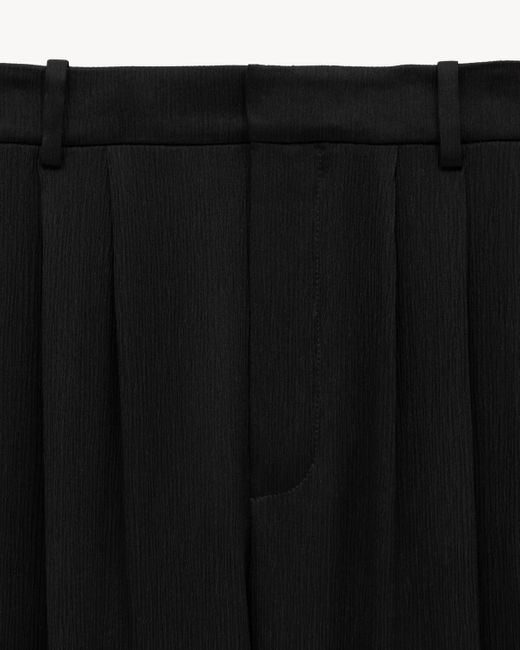 Saint Laurent Black Low-Rise Baggy Pants for men