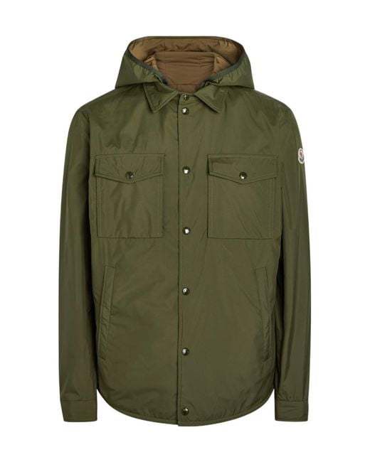 Moncler Green Chirano Layered Shell Jacket for men