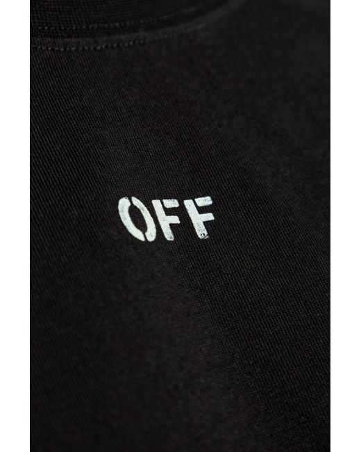 Off-White c/o Virgil Abloh Black Vibe Arrow Skate Crewneck T-Shirt for men