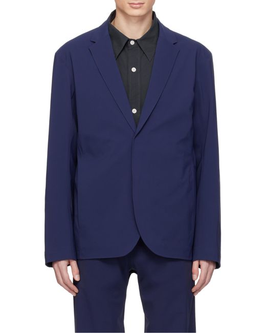 Veilance Blue Single-Breasted Blazer for men