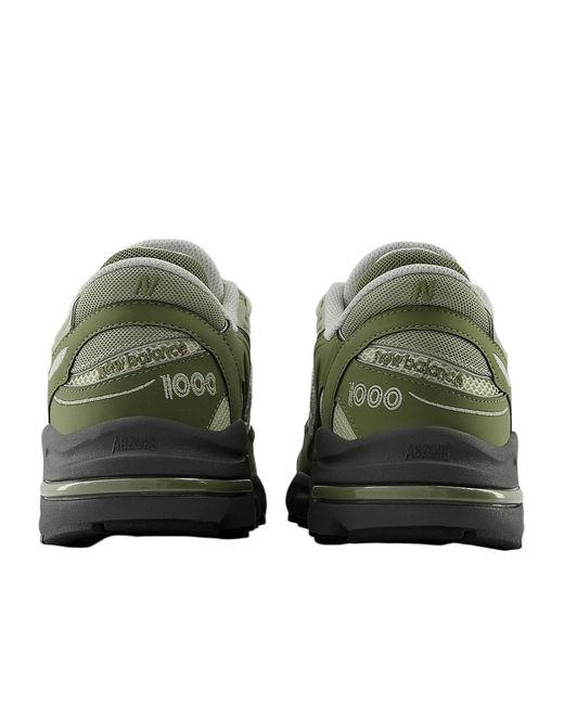New Balance Green 1000 Lace-Up Sneakers for men
