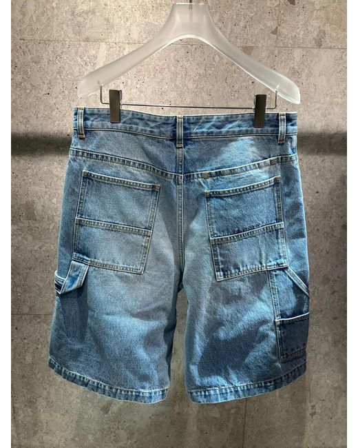 Givenchy Blue Carpenter Denim Bermuda Shorts for men