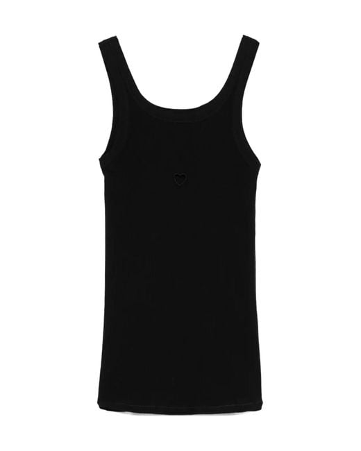 Baserange Black Sleeveless Vest