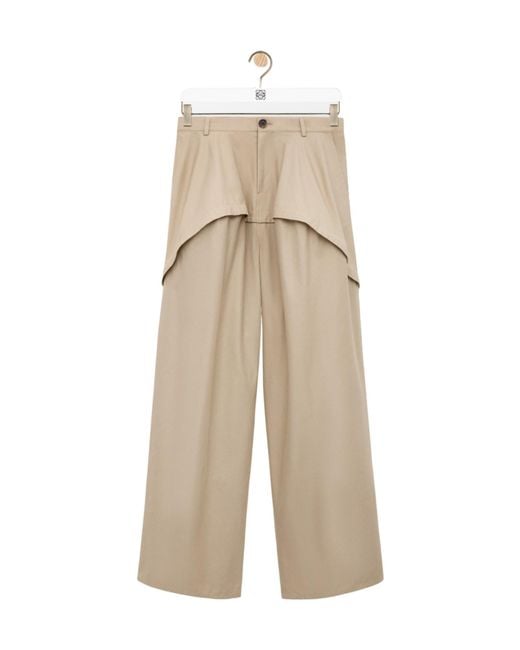 Loewe Natural Oversized Panelled Pants
