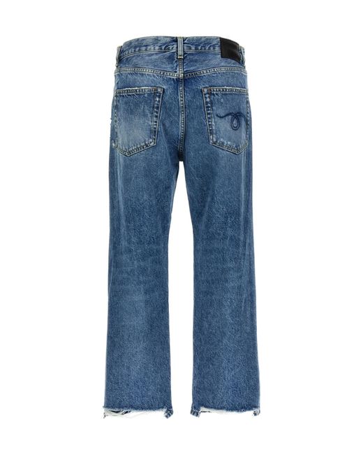 R13 Blue Belt-Loop Jeans
