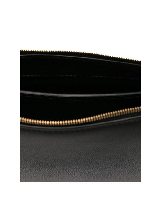 Mulberry Black Clovelly Leather Zip-Top Cross Body Bag
