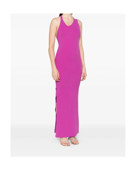 Patrizia Pepe Pink Halter Neck Maxi Dress