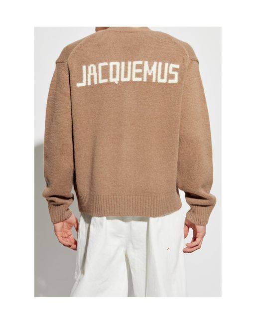 Jacquemus Brown Signature Cardigan for men