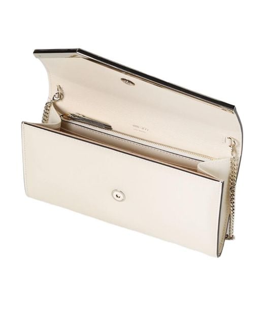 Jimmy Choo Natural Chain Linked Clutch Bag