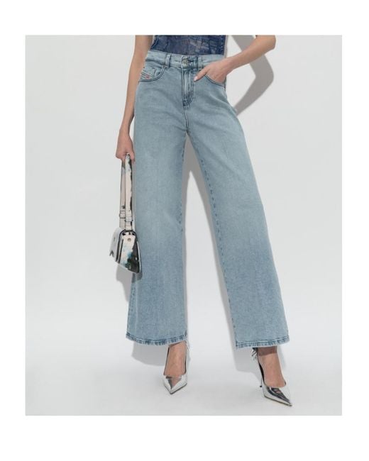 DIESEL Blue 1978 D-Akemi Wide Leg Jeans