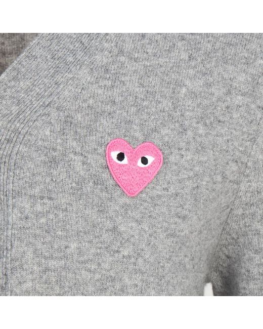 Comme des Garçons Gray Long-Sleeve Knit Top for men