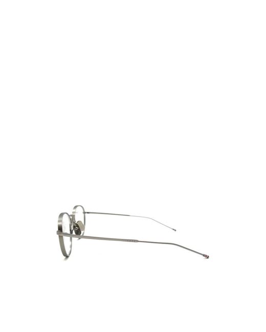 Thom Browne White Eyewear Pantos Frame Glasses for men