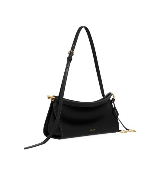Alaïa Black Le Click East West Small Leather Bag