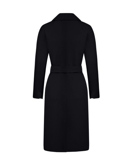 Max Mara Black 'S Pauline Belted Long-Sleeved Coat