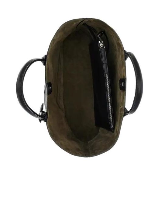 Hogan Black Address Medium Shopping Bag