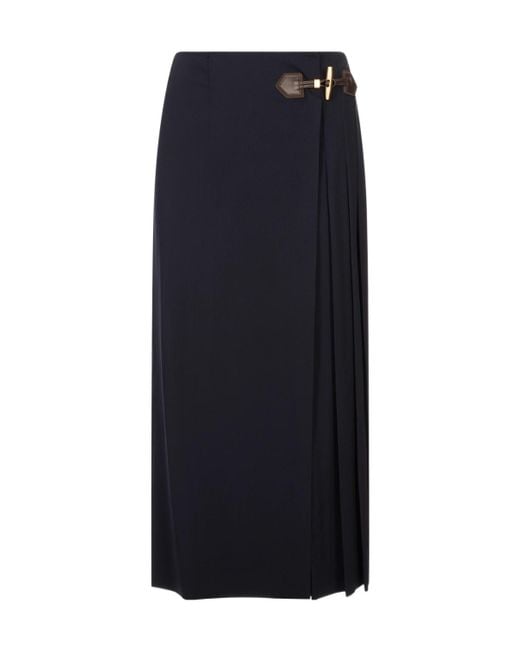 Moschino Blue Midi Skirt