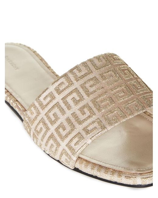 Givenchy White 4G Motif Open-Toe Sandals