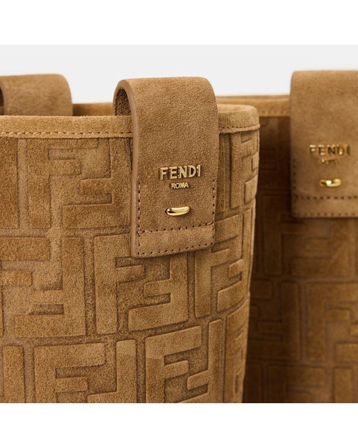 Fendi Brown Suede Filo Knee High Boots