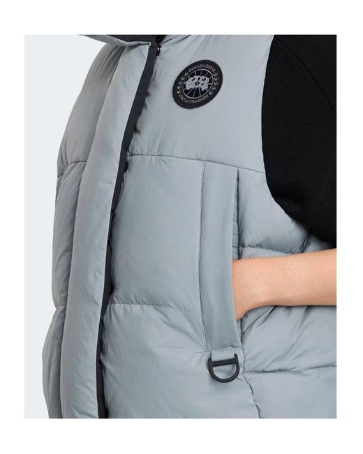 Canada Goose Blue Junction Puffer Vest Label