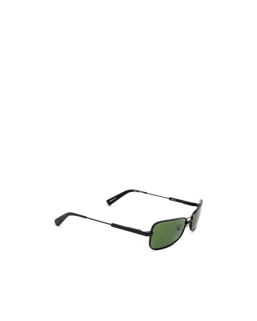 Jacquemus Green Rectangle Frame Sunglasses for men