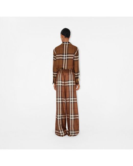 Burberry Multicolor Checked Elasticated Waistband Trousers