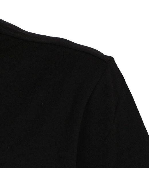 EA7 Black Logo Round-Necked T-Shirt for men