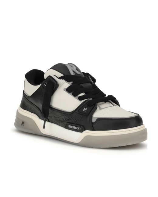 Represent Black Studio Grained Sneakers for men